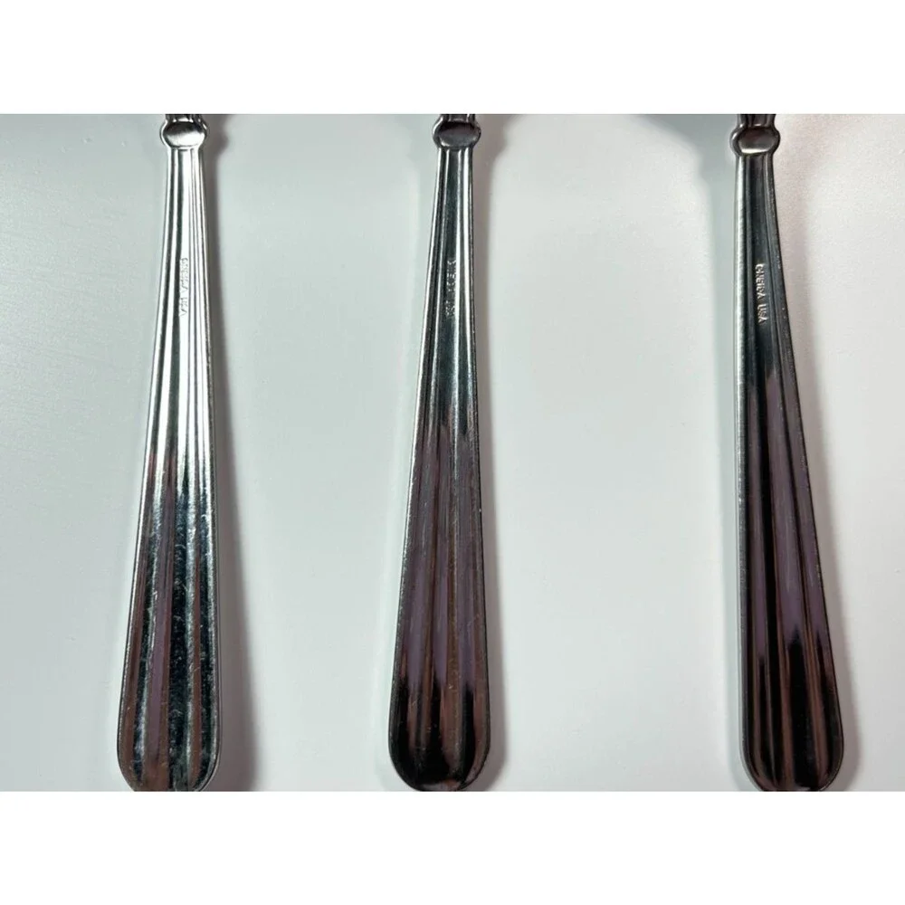 Oneida USA Unity Stainless Flatware Pieces ~ 3 Place/Soup Spoons A